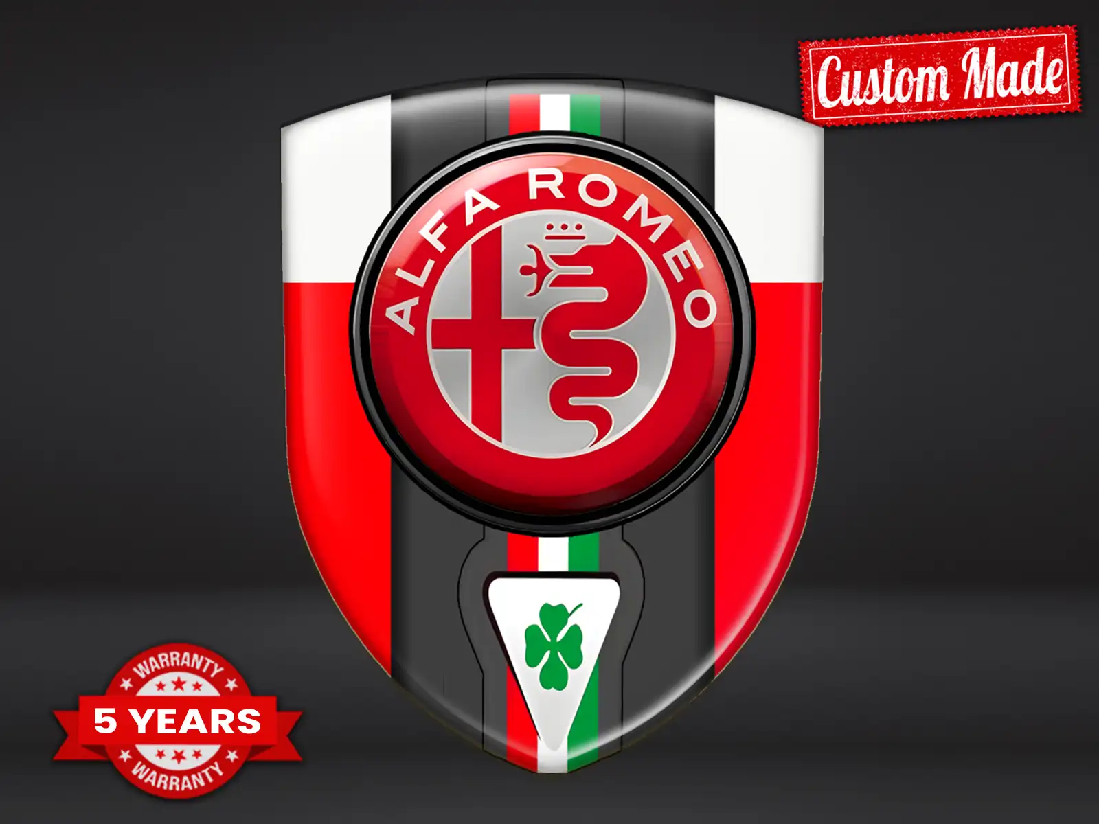 Alfa Romeo Fensteraufkleber Racing Hochwertig Robust